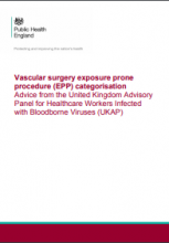 Vascular surgery exposure prone procedure (EPP) categorisation: Advice from the United Kingdom Advisory Panel for Healthcare Workers Infected with Bloodborne Viruses (UKAP)